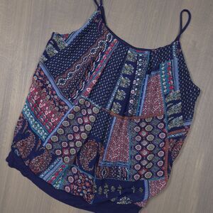 Naif Paisley Pattern Blue Shirt